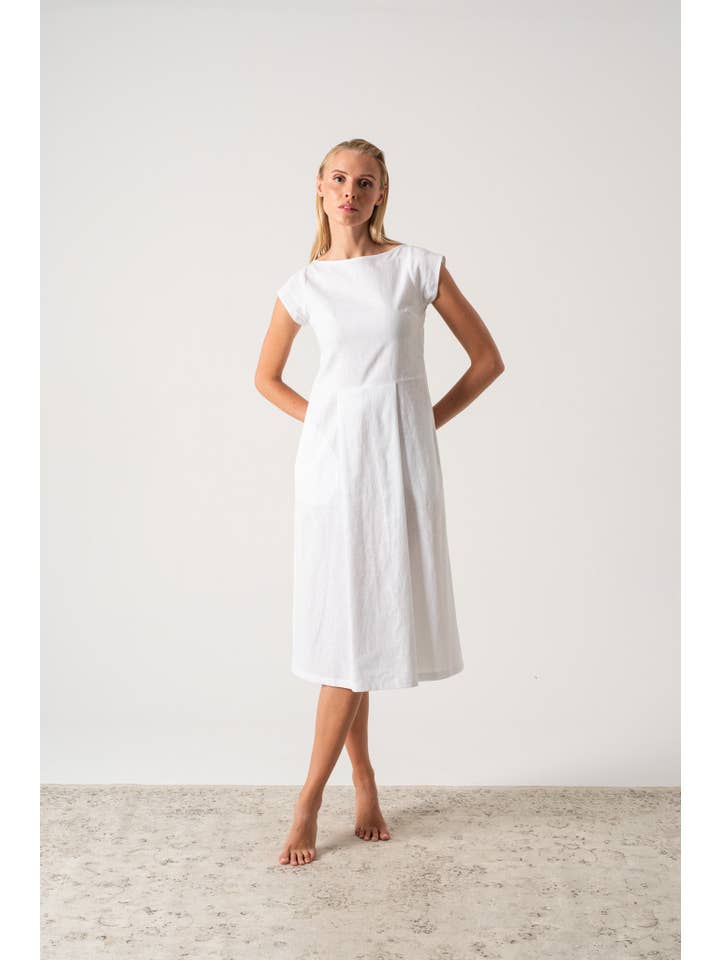 LUXMII - Wholesale Dress – Women's - Viana Dress White7