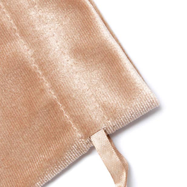 Inca UK - Wholesale Gift Bag - Light Fawn velvet pouch 15x12cm. 2