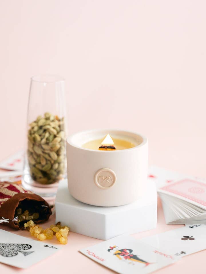 The Magician | Non-Toxic Coconut Soy candle in ceramic jar for wholesale by Pinky Swear & Co.
