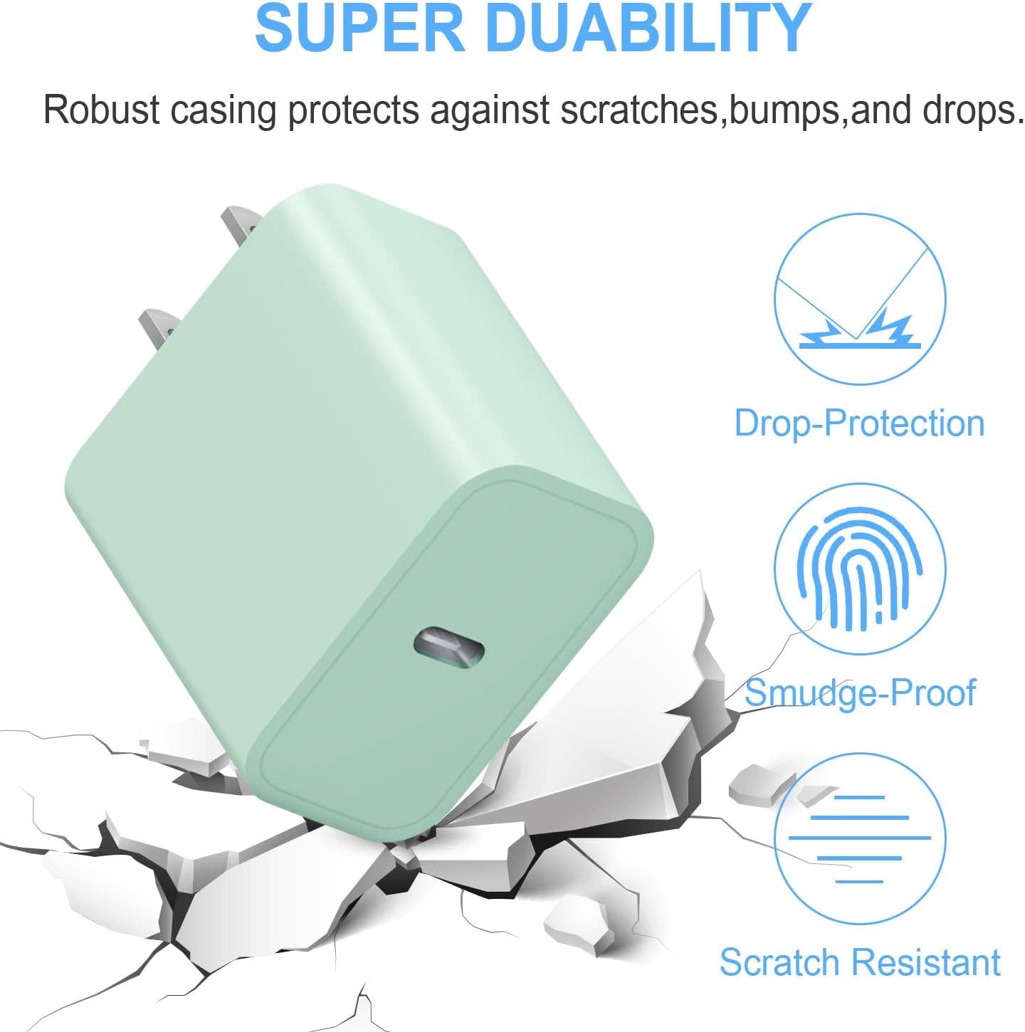 DGN Gadgets – Carregador portátil por atacado – Carregador de parede rápido 20W PD com adaptador USB Tipo C9