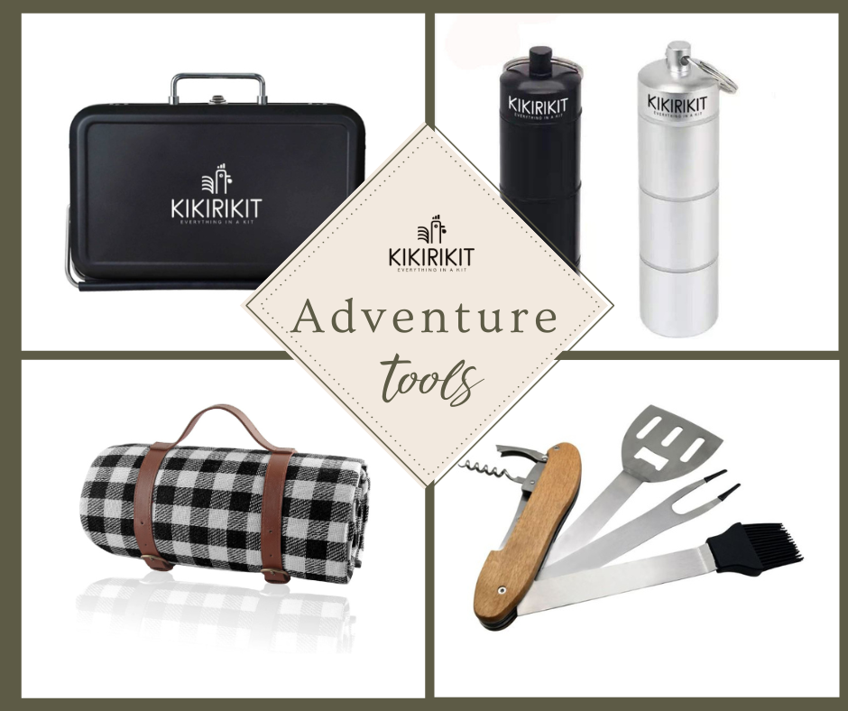 KIKIRIKIT - Wholesale Outdoor Grill Tools - Basic Kit Portable Foldable Black Charcoal Barbecue5