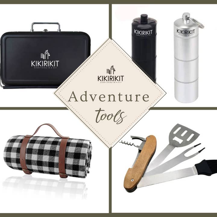 KIKIRIKIT - Wholesale Outdoor Grill Tools - Basic Kit Portable Foldable Black Charcoal Barbecue5