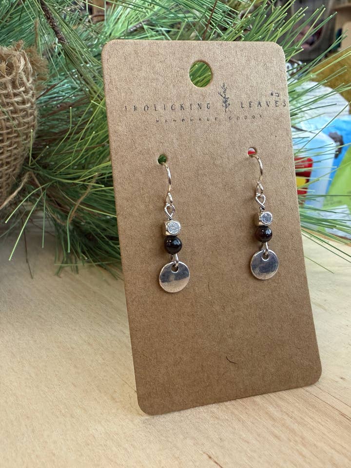 Brincos de olho de tigre vermelho por atacado de Frolicking Leaves