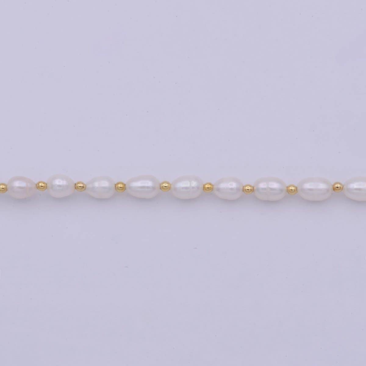 Aim Eternal - Wholesale Choker/Collar - Freshwater Pearl Choker Necklace | Small Dainty Pearl Necklace 16.5 inch + 2 inch extender | WA-5091