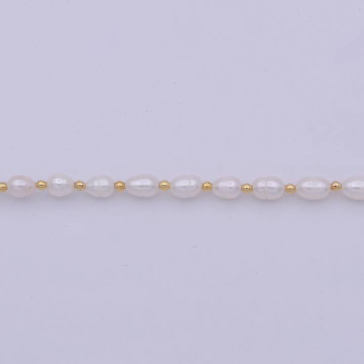 Aim Eternal - Wholesale Choker/Collar - Freshwater Pearl Choker Necklace | Small Dainty Pearl Necklace 16.5 inch + 2 inch extender | WA-5091