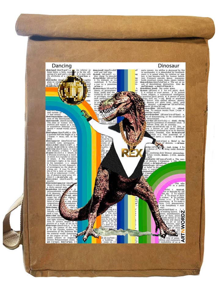 DISCO REX BAGPACK for wholesale by ARTNWORDZ LLC