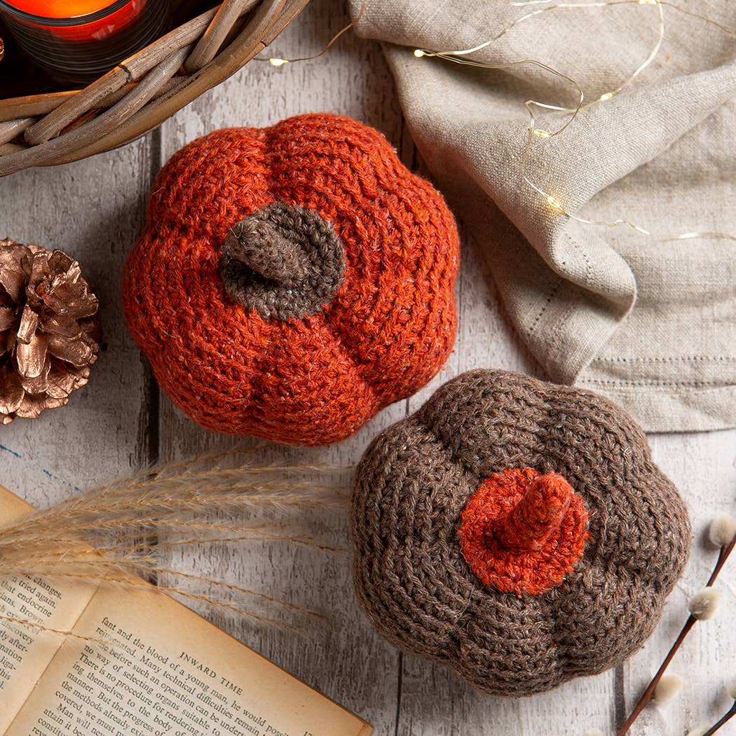 Wool Couture Company - Wholesale Knitting/Crochet Supplies - Pumpkin Duo Easy Crochet Kit2