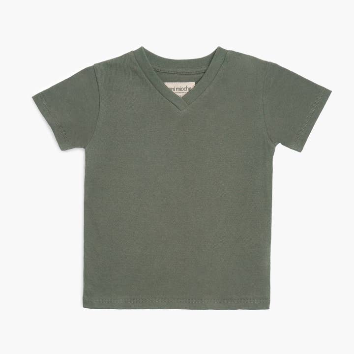 mini mioche collective inc. - Wholesale T-Shirt - Kids - Premium GOTS-Certified Organic Cloud V-Neck Tee