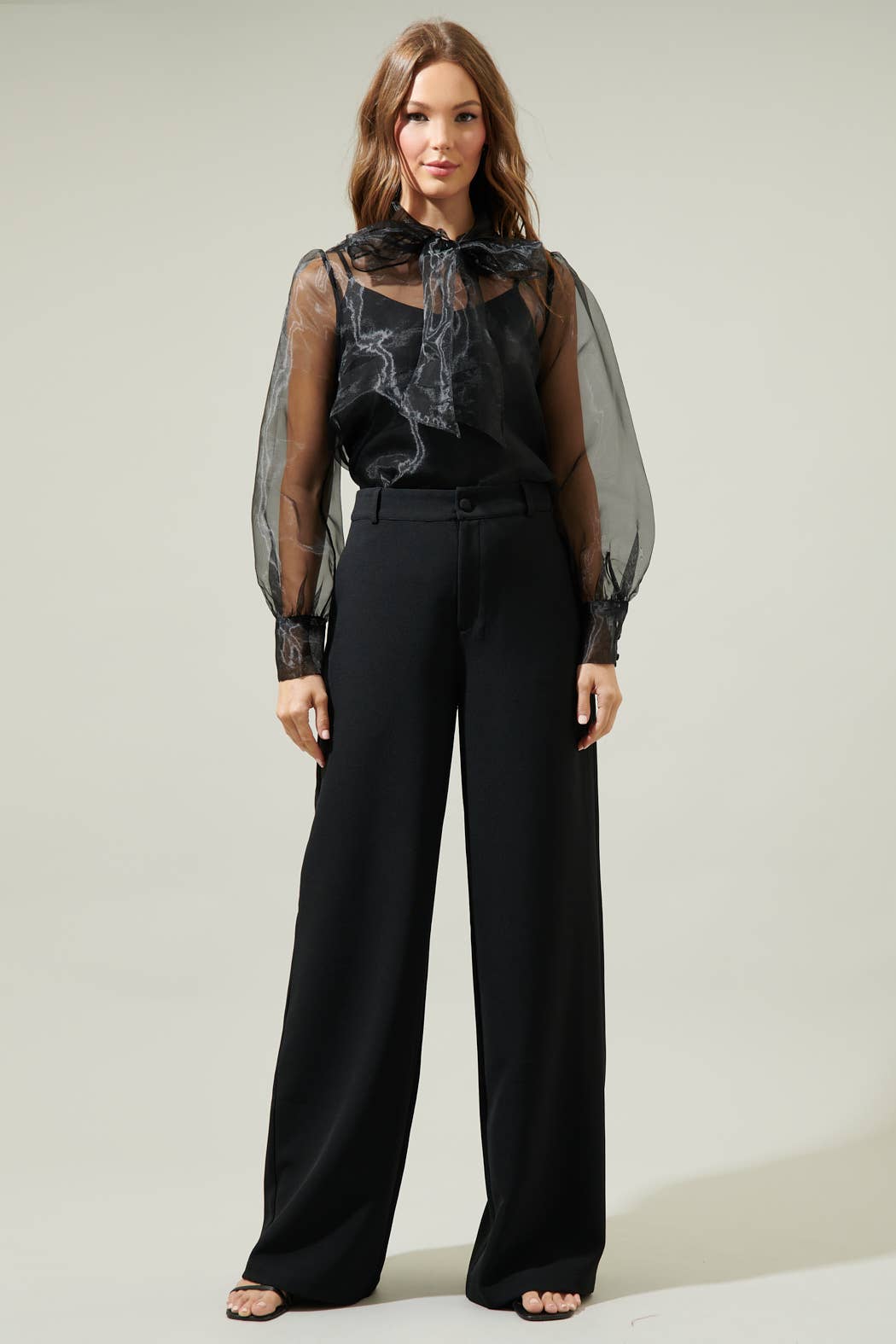 Sugarlips - Wholesale Blouse - Women's - Clayton Organza Puff Long Sleeve Top7