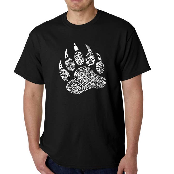 LA Pop Art Men's Word Art T-shirt - Types of Bears for wholesale by LA Pop Art