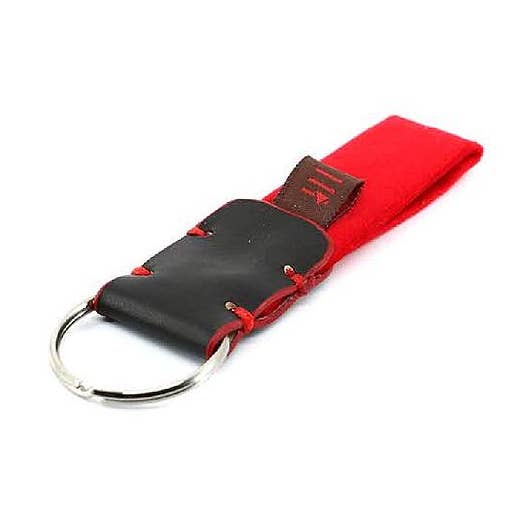 Devilish Keyring - dark chocolate & red for wholesale by Être - Bracelets & Accessories