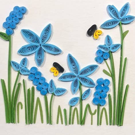 Small Quilled Card 1002 for wholesale by Amaranta Designs