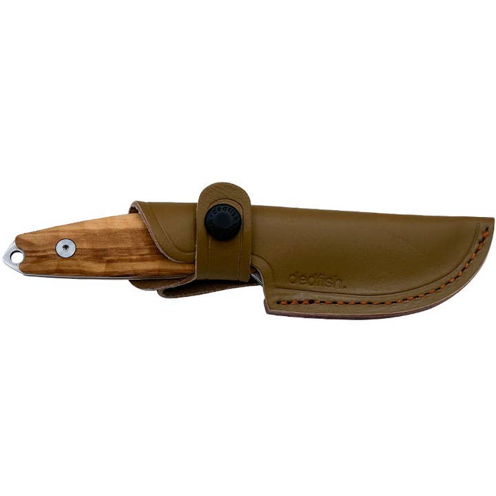 BattlBox - Wholesale Pocket Knife/Holder - Dedfish Co McCrea Stainless Steel Fixed Blade Belt Knife EDC13