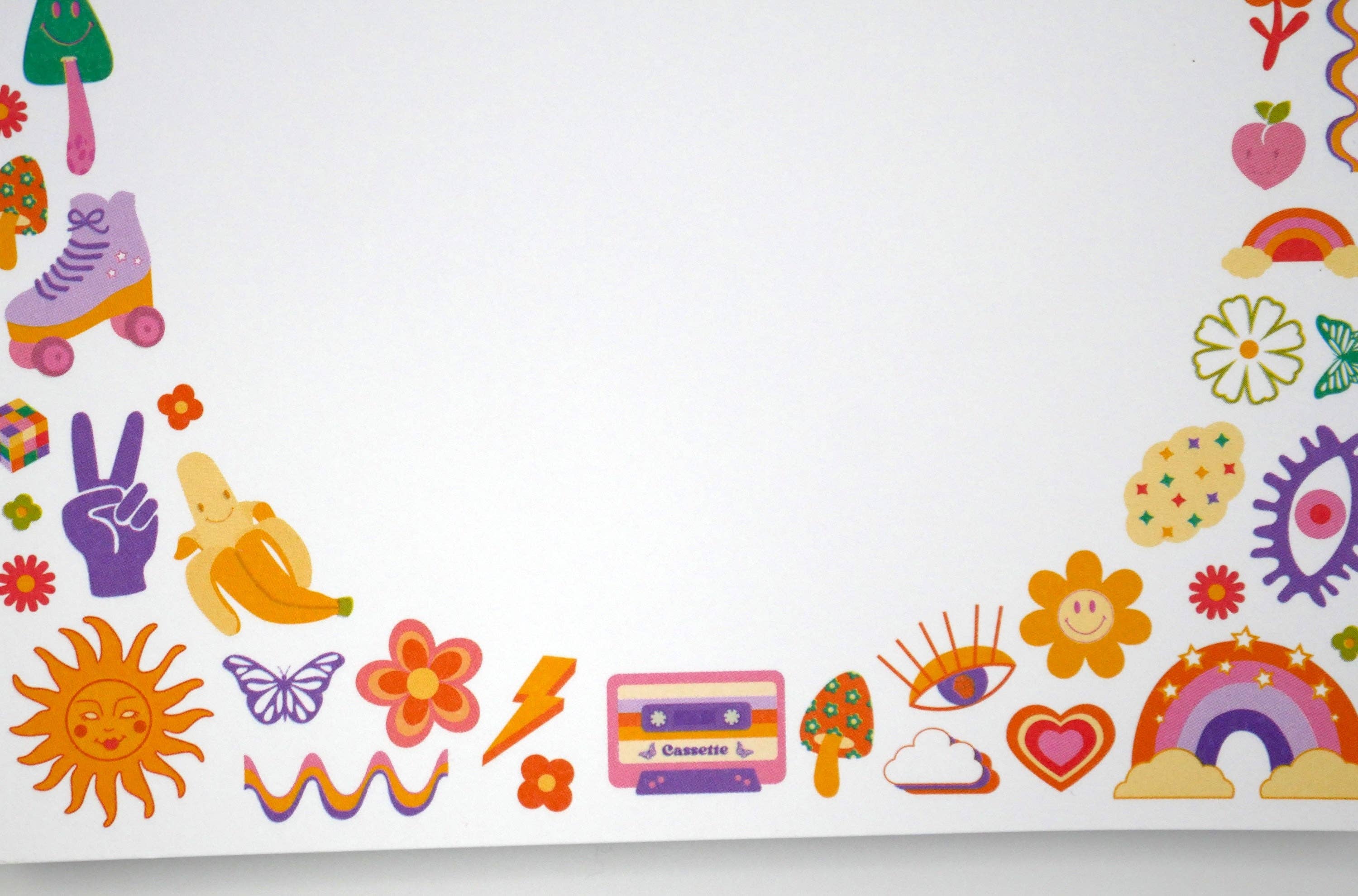 Why Begin – wholesale Notepad – Retro, Funky, 70s & 90s 5x7" Nostalgia Notepad2