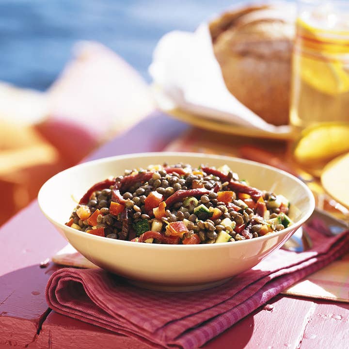 MetsTerroir - Wholesale Pickled Vegetables - Rustic Lentil Salad with Smoked Duck Breast1