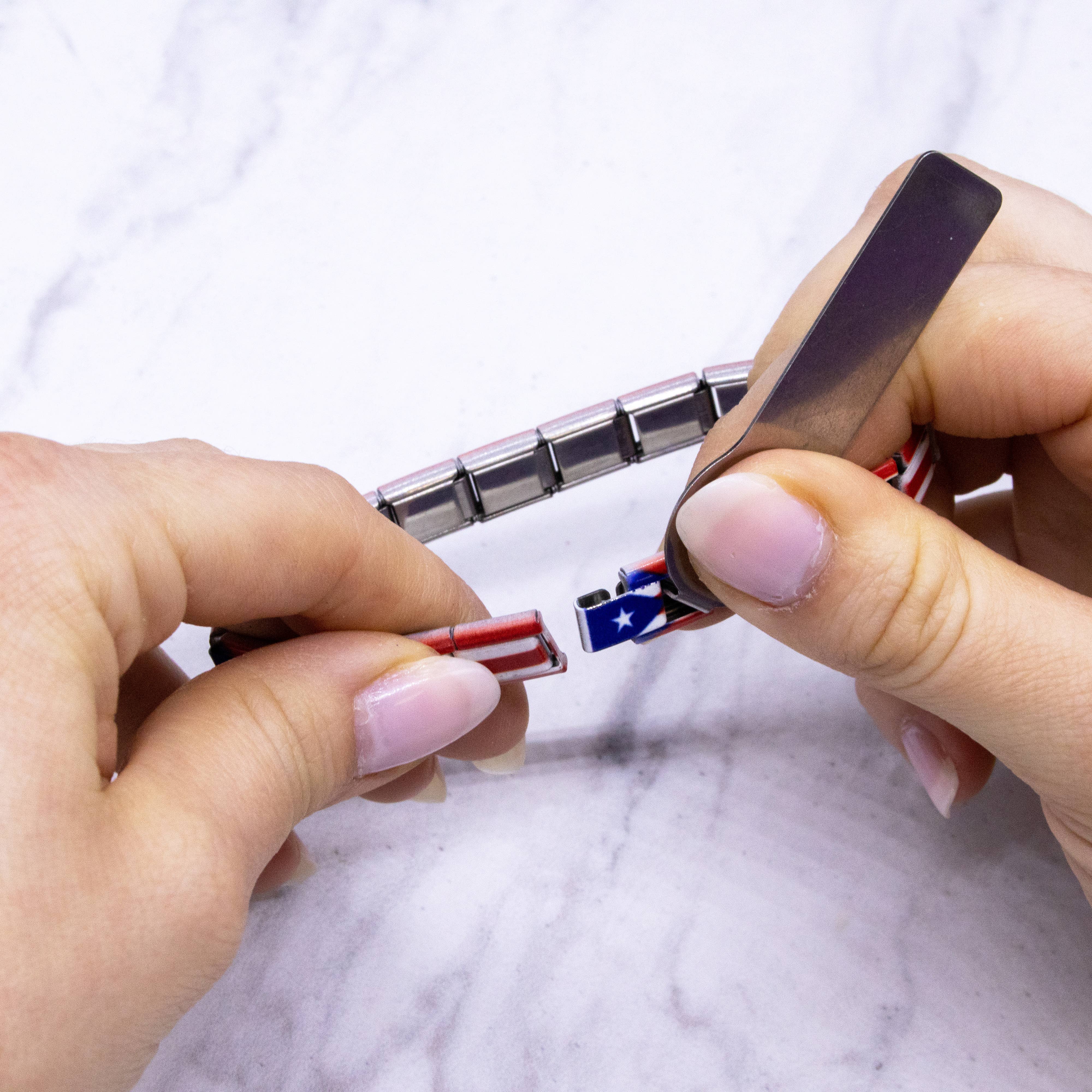 Natalia - Wholesale Charm/Dangle Bracelet - Italian Charm Bracelet Flags - Link Jewelry29