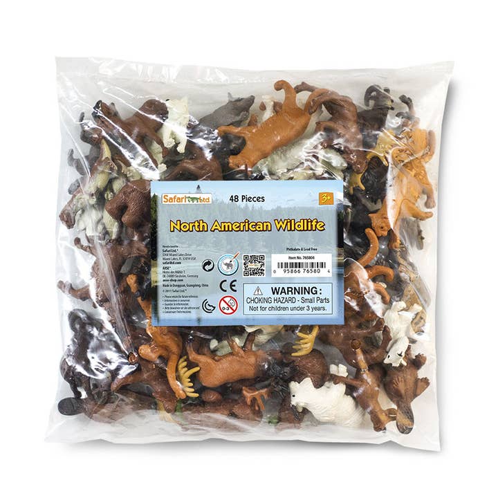 North American Wildlife Bulk Bag - 765804 for wholesale by Safari Ltd.