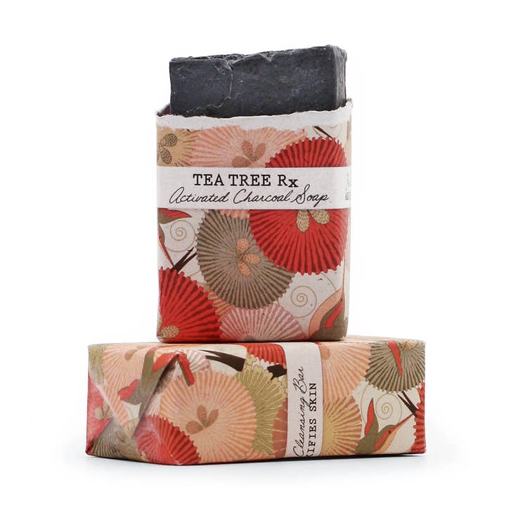 Tea Tree Rx Charcoal Facial Bar for wholesale by KIND apothecary