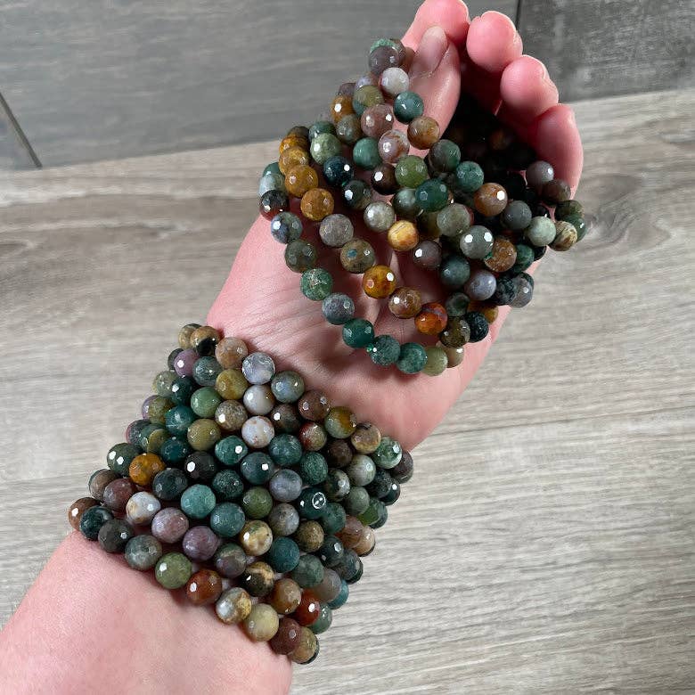 Keystone Crystals - Wholesale Beaded Bracelet - Polyhedral Gemstone Bracelet 8mm  – Assorted Crystals for Retail and Gift Shops4