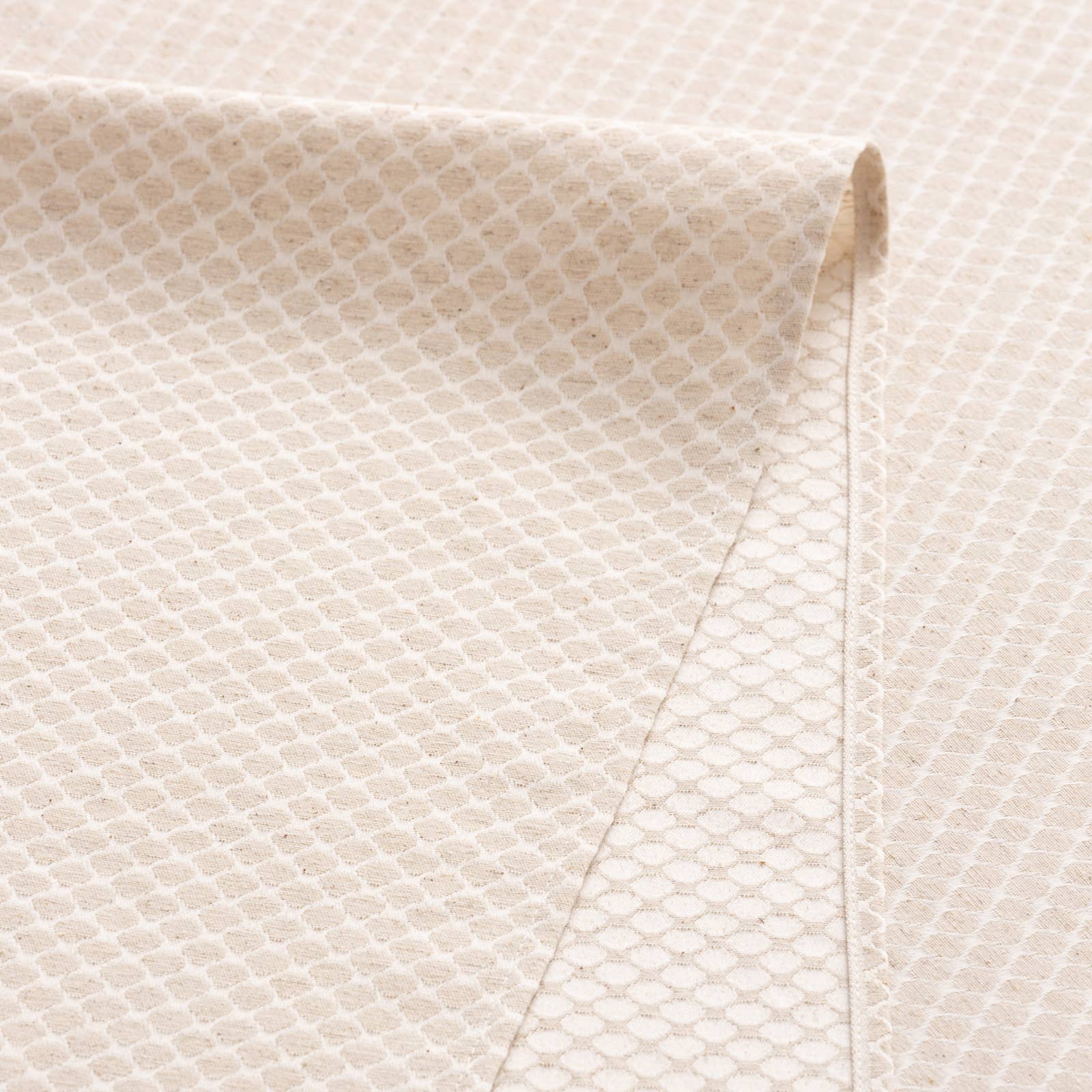 GAMUSI - Vente Nappes - Nappe imperméable jacquard coton géométrique LOSAN16