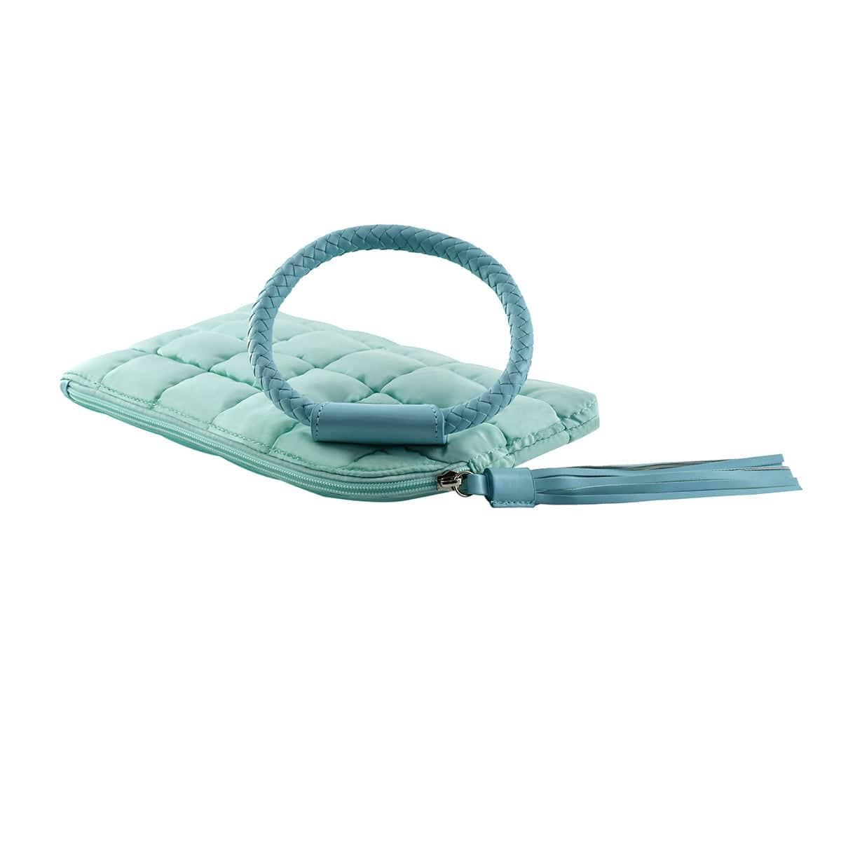 MiMi Wholesale - Wholesale Clutch Bag - Women's - QP204 Quilted Puffer Wristlet/Clutch With Tassel5