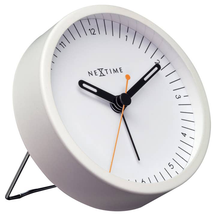 NeXtime - Wholesale Alarm Clock - Table Alarm Clock 9x9x7.5cm - Silent - Light function /Metal "Small"9