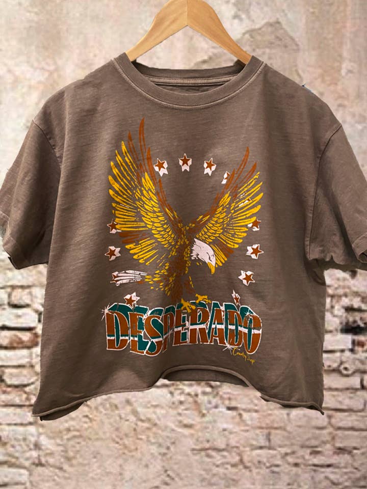 T-shirt court décontracté Desperado pour la vente par Country Deep Apparel