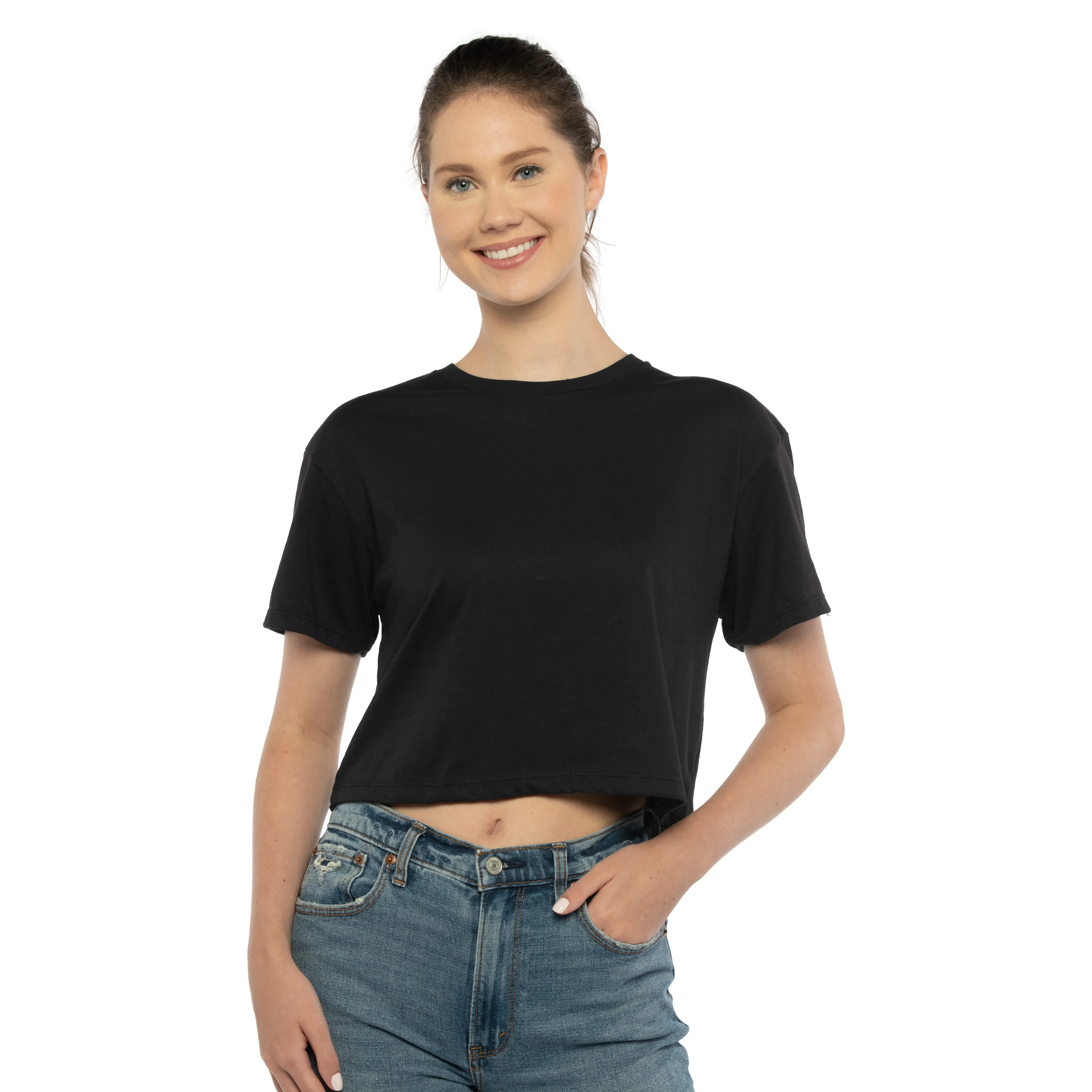 Down South Designer Customs – T-shirt – Mulher por atacado – Top Curto Ideal para Mulher Next Level2