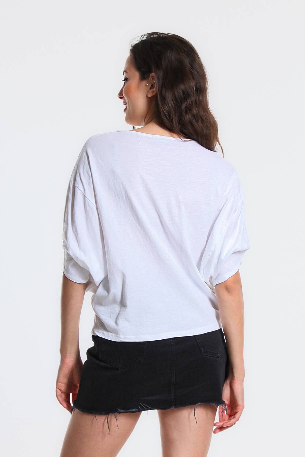 TINA Stephens Italy/Tees By Tina - Wholesale T-Shirt - Women's - Omaria Batwing Crop Top (BSS171)44