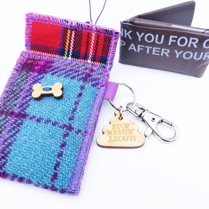 Stop Messin' About - Teal Tartan for wholesale by Bertie Girl