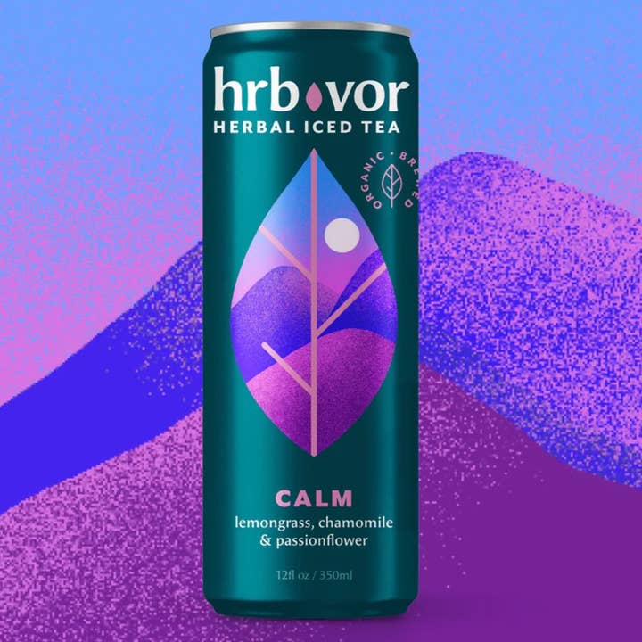 hrbvor (her-biv-ore) | functional herbal teas - Wholesale Iced Tea - CALM | Still Herbal Iced Tea| 12oz Can0