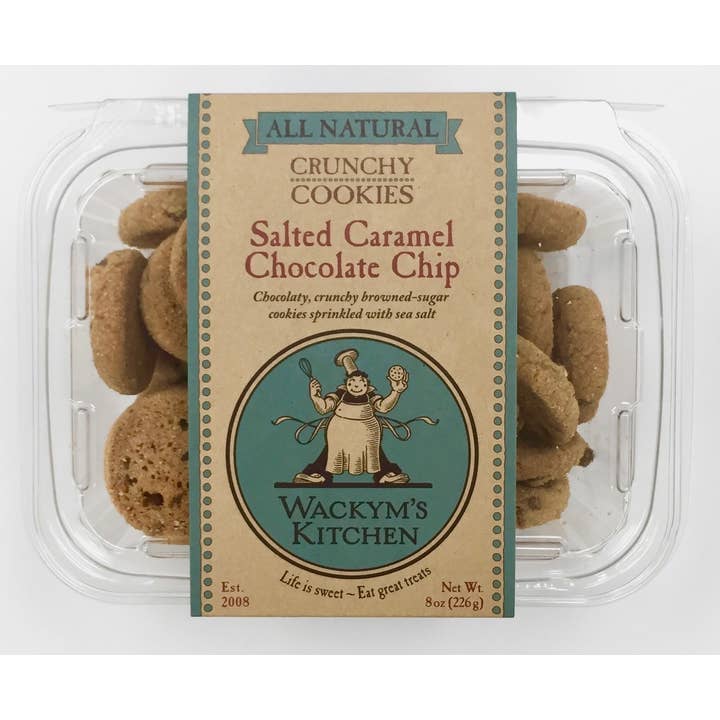 Wackym's Kitchen - Wholesale Cookie - Salted Caramel Chocolate Chip Cookies - 8 oz