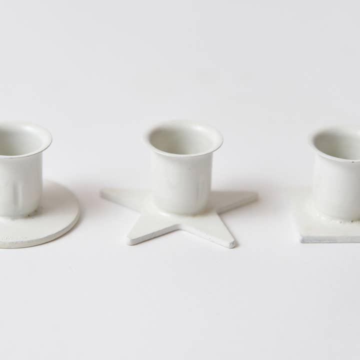 LMS Wholesale - Wholesale Candle Holder - White Iron Taper Holder