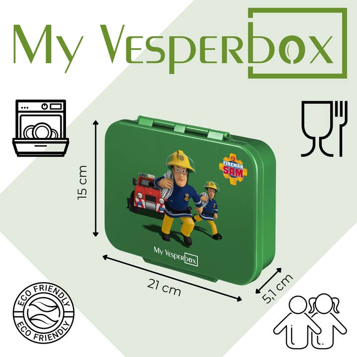 Myvesperbox – Großhandel Lunchbox/-tasche – Kinder – My Vesperbox - Bia - Feuerwehrmann Sam V4 Sam+ Elvis2