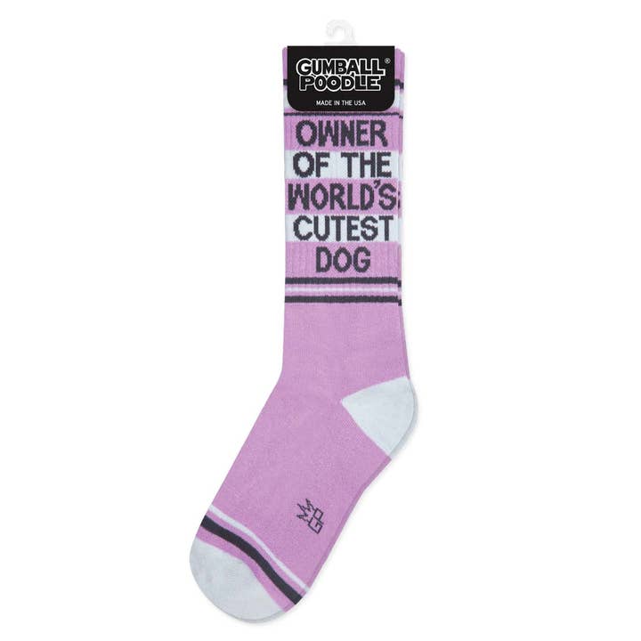Gumball Poodle - Wholesale Socks - Unisex - Owner Of The World's Cutest Dog Gym Crew Socks2