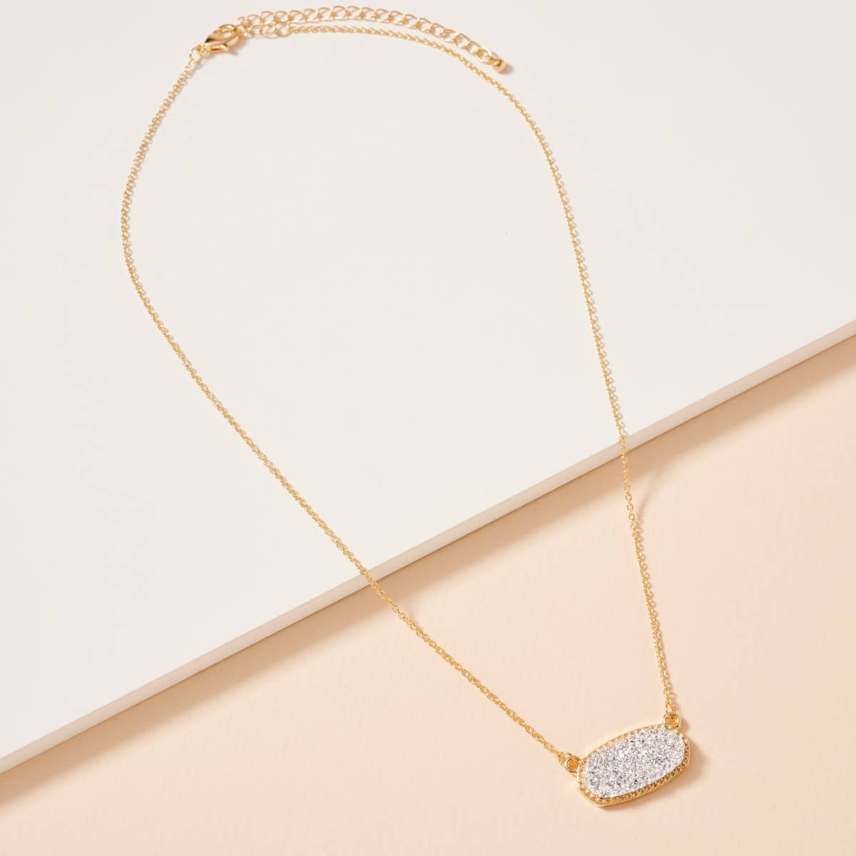 Lilla Haven - Wholesale Pendant/Charm Necklace - Druzy Stone Charm Short Necklace17