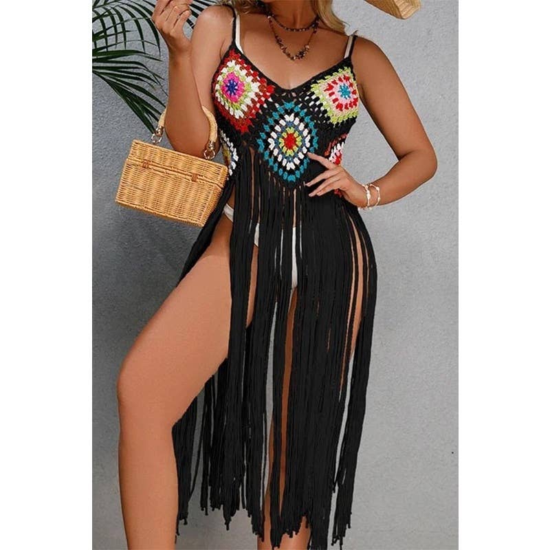 Paperdoll – Engroshandel Strandbadekåbe – Dame – HÆKLET BIKINI Boho Cover Up 4