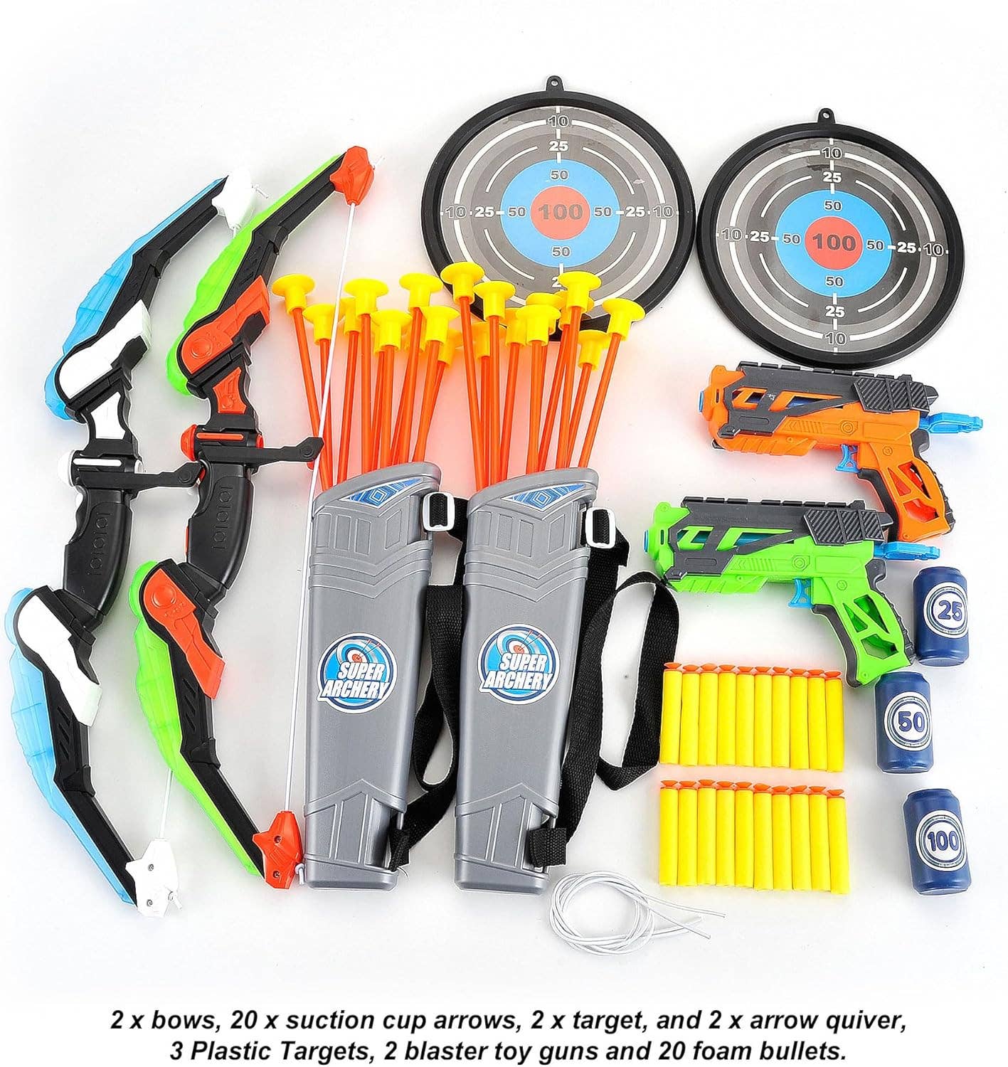 AZ Trading & Import (Toys, RC Toys & More) - Wholesale Toy Set - Kids - LED Light Up Archery Toy Bow & Arrow Bundle2