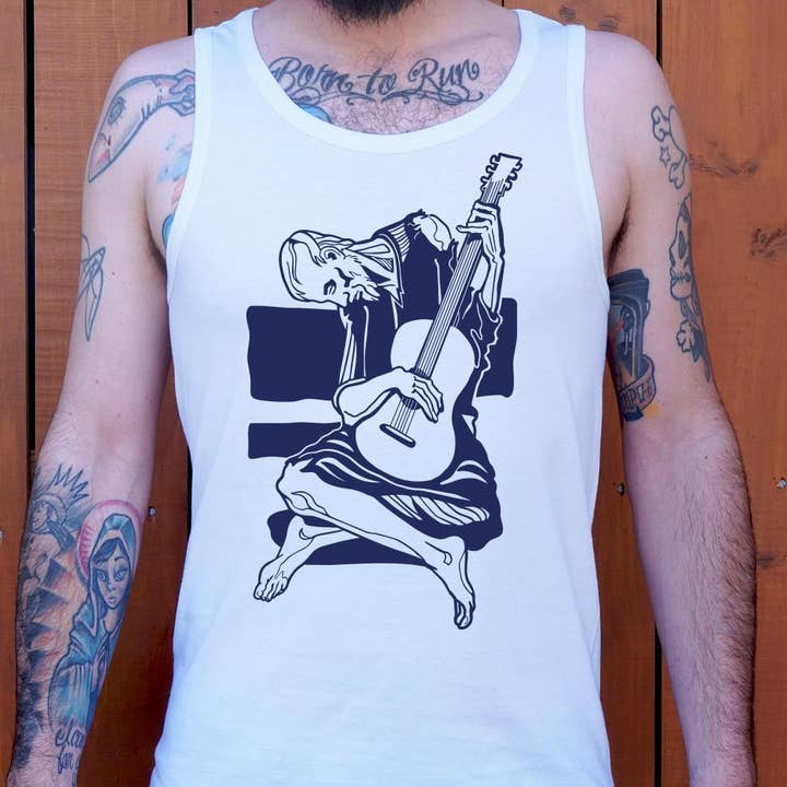 Débardeur Old Guitarist pour homme pour la vente par 6DS
