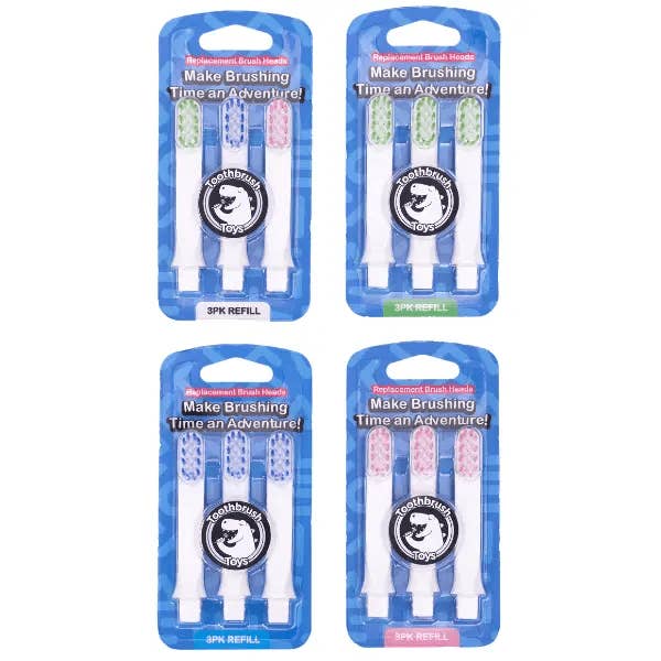 VIAI Beauty - Wholesale Toothbrush - Kids & Baby - Toothbrush Toys Kids Toothbrush Replacement Heads 3-Pack