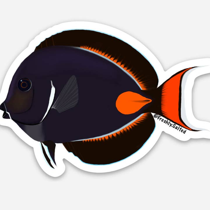 Autocollant Achille Tang pour la vente par Freshly Salted LLC