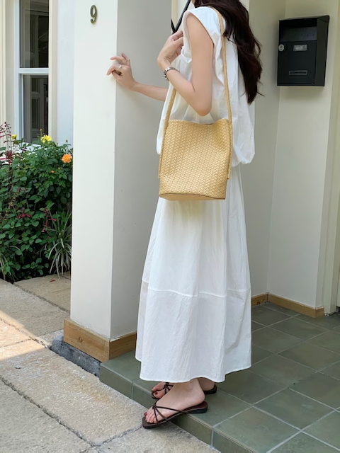 Pretty Persuasions - Wholesale Shoulder Bag - Women's - P25062 2-in-1 Faux Woven Microfiber Leather Shoulder Bag 2