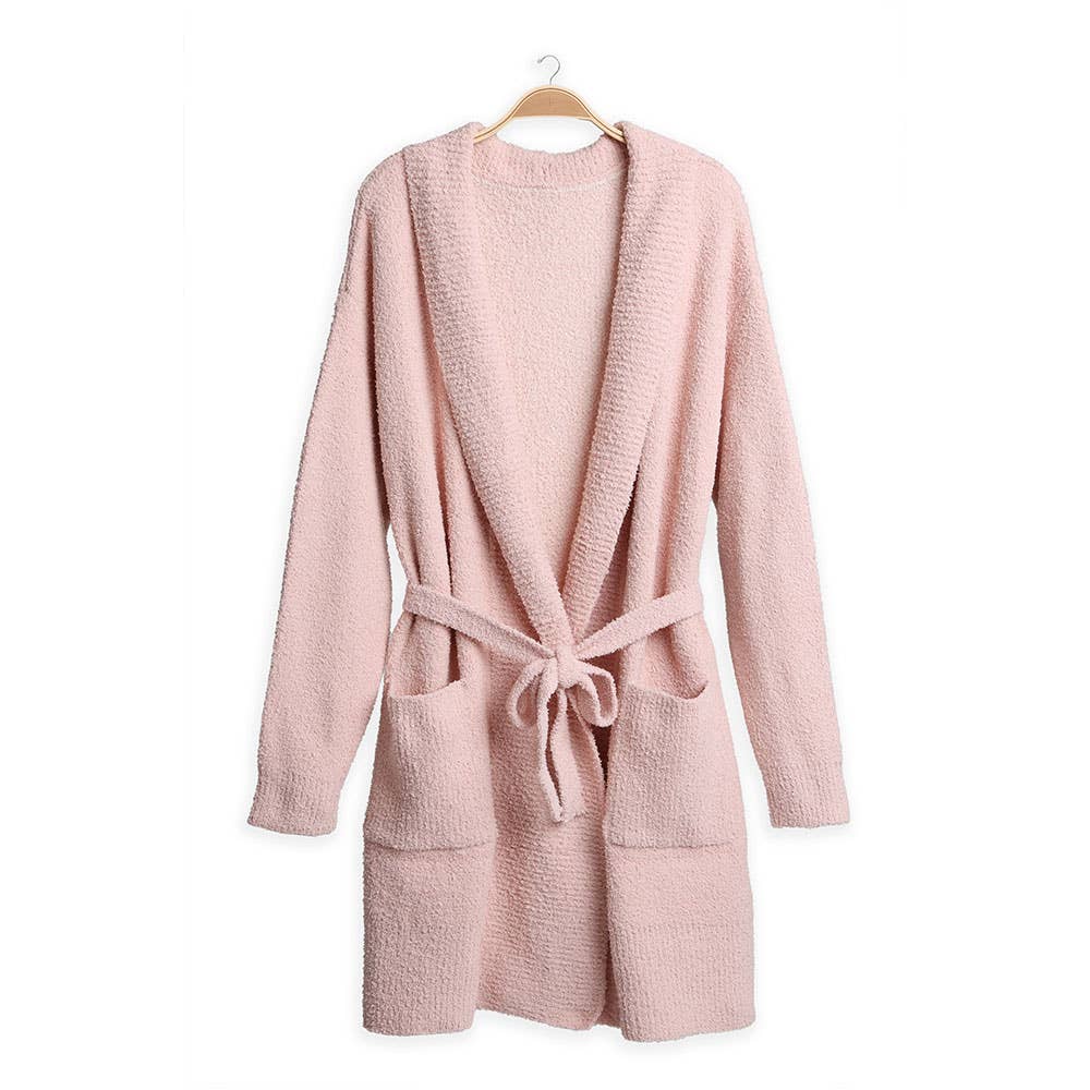 Sensibling Corp. - Venta al por mayor Bata - Mujer - Bata Sólida con Bolsillos y Cinturón8