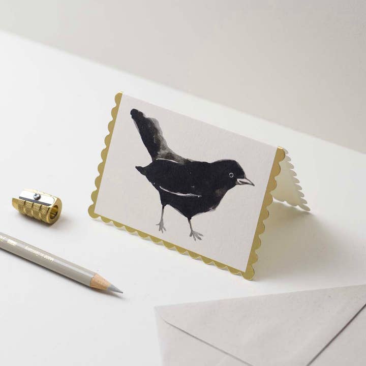 Wanderlust Paper Co - Wholesale Everyday Greeting Card - Blackbird Mini Card