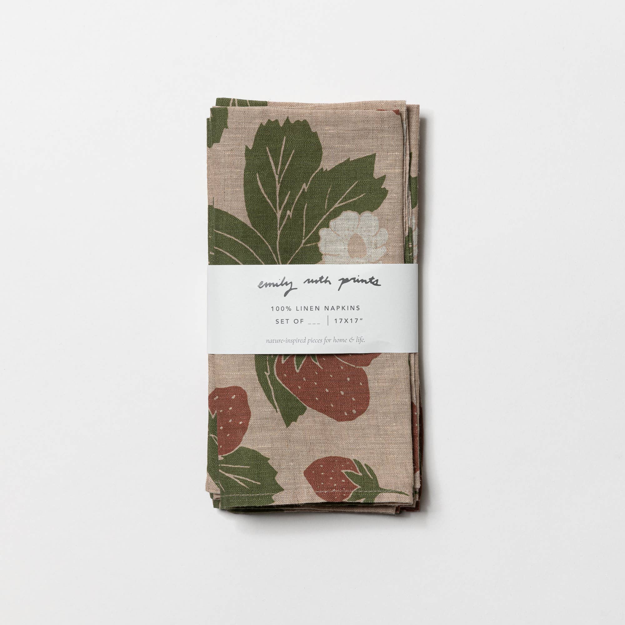 emily ruth prints - Wholesale Dinner & Cloth Napkin - Linen napkins (Set of 2)2