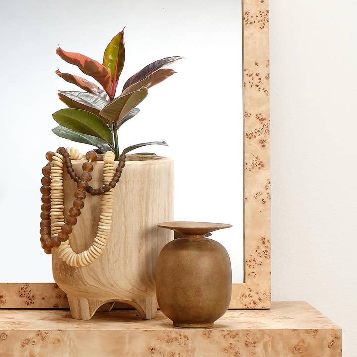 LOOMLAN – wholesale Vas – Brun Paulownia Wood Canyon Trävas