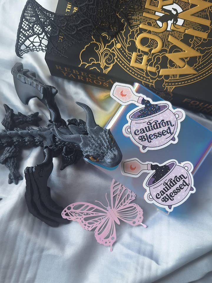 Cauldron Blessed Sticker - Kindle Sticker - Bookish for wholesale by Bookish Club UK