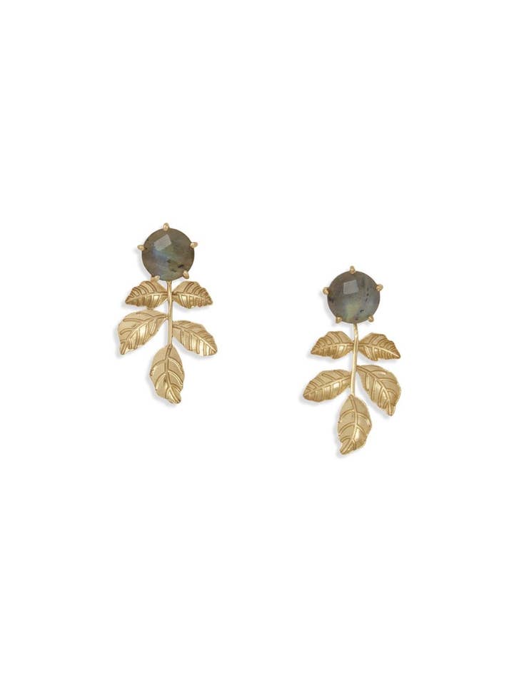 Louise Earrings | Labradorite for wholesale by Ever Alice Studio