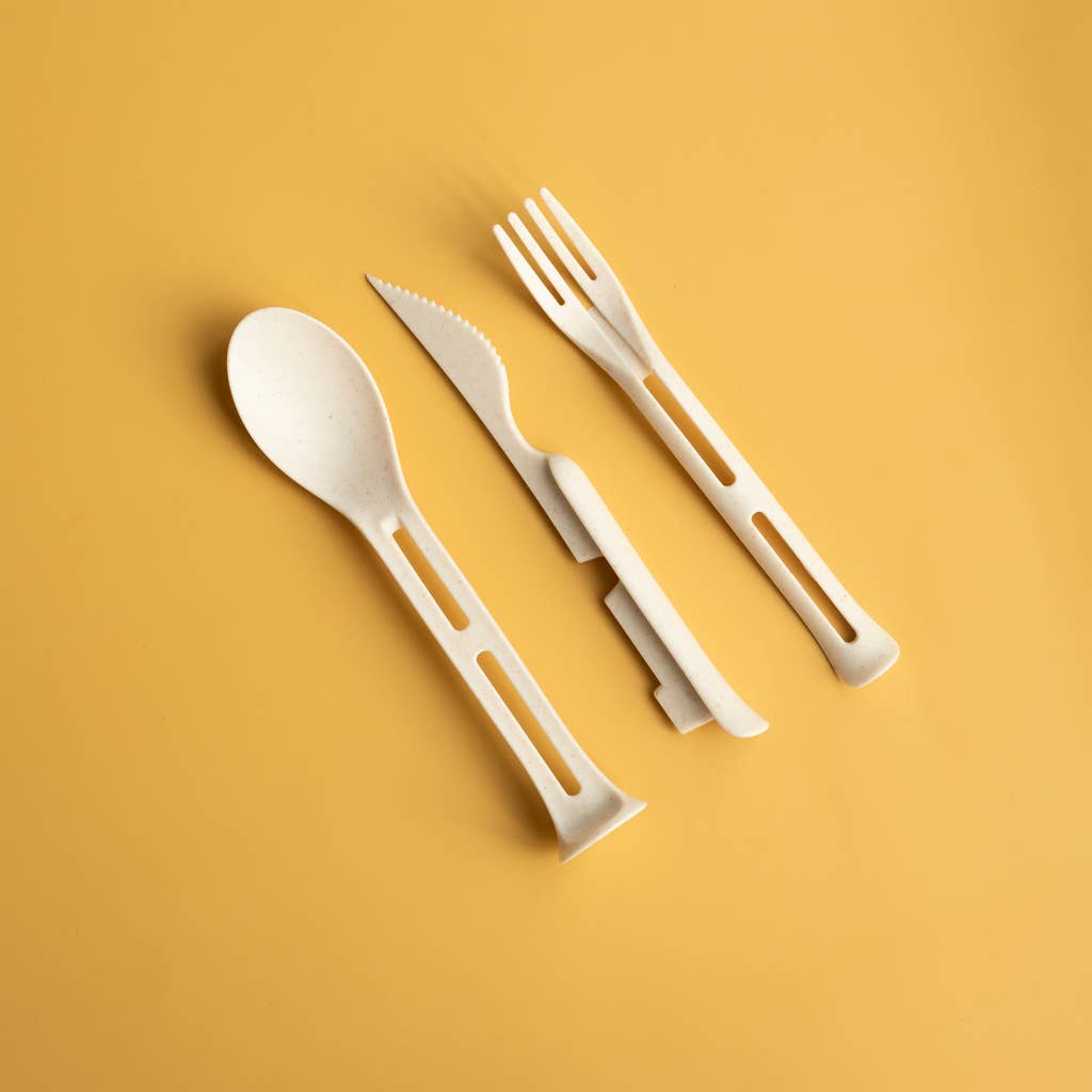 GreenWave - Wholesale Assorted Cutlery Set - Eco-Friendly Wheat Straw Nesting Utensils Cutlery Set6