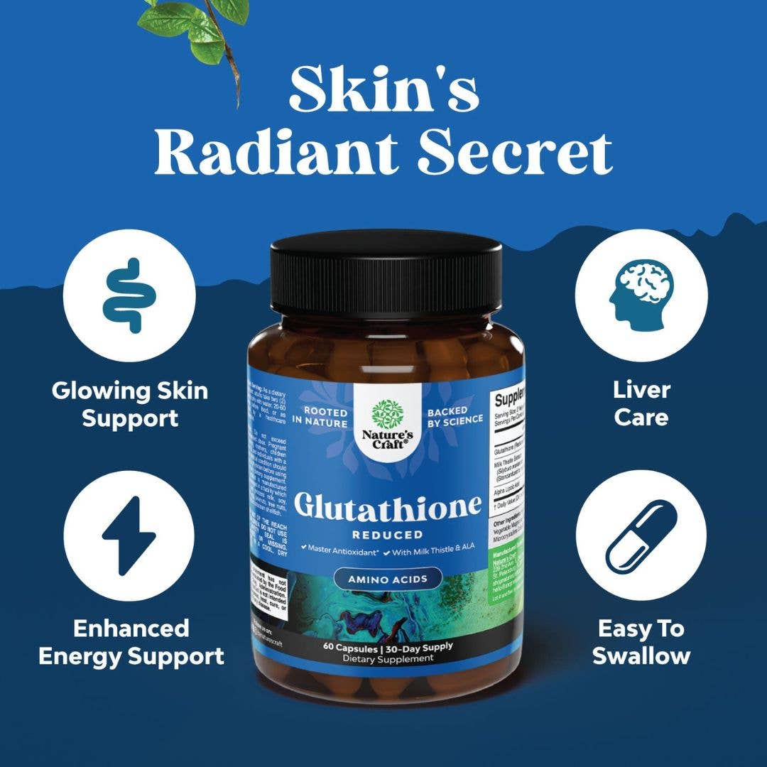 Nature's Craft - Wholesale Oral Supplement/Vitamin - Glutathione Capsules – Anti-Aging Amino Acid, 15ct4